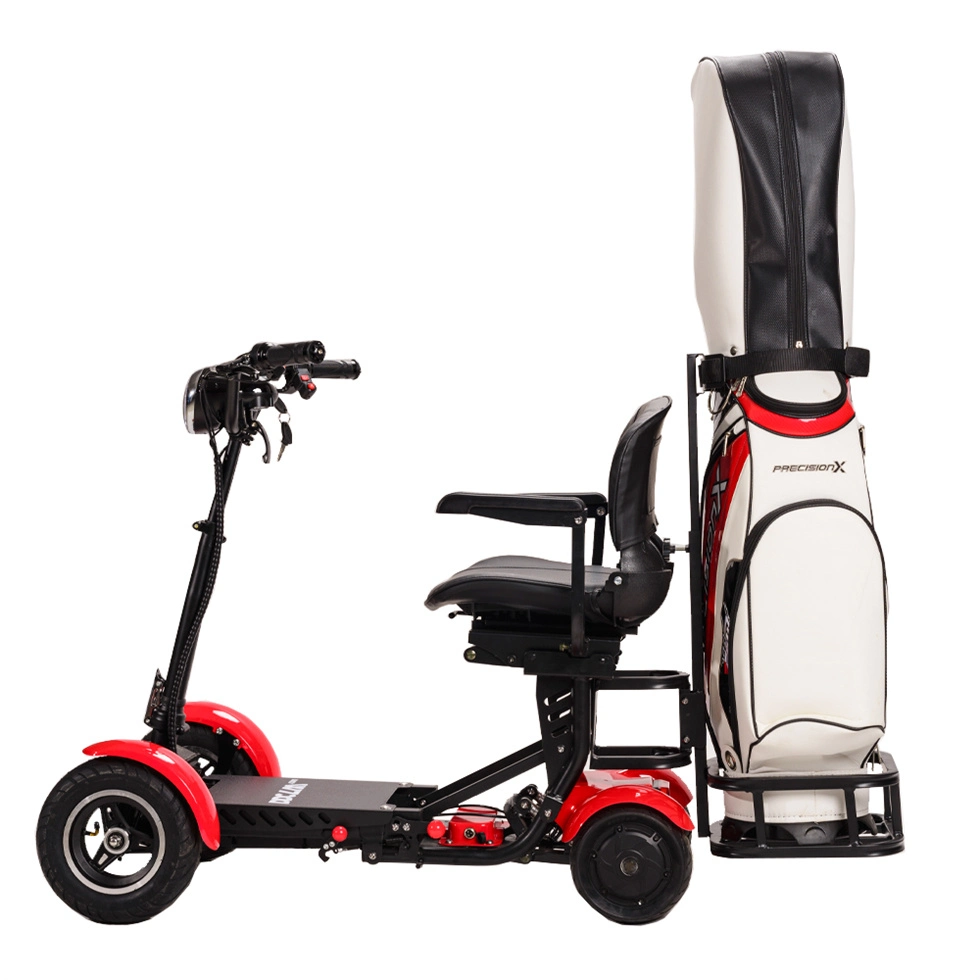 Personnel Pneu Gras de Haute Qualité pour Personnes Âgées, Scooter de Mobilité Électrique à 4 Roues avec Batterie Lithium et Chariot de Golf