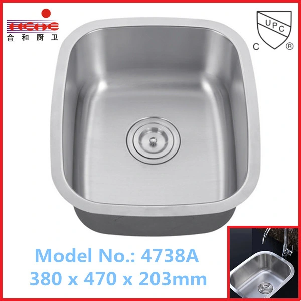 Stainless Steel Basin with Cupc Approved, Kitchen Sink, Bar Sink (4738)