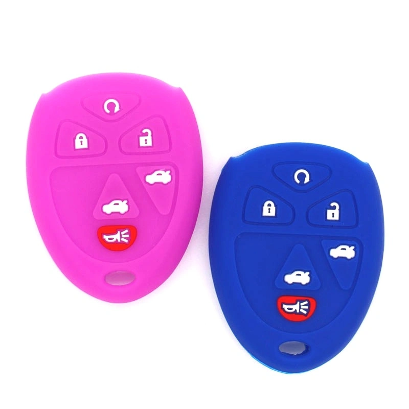 6 Buttons Silicone Key Case for Chevrolet Car