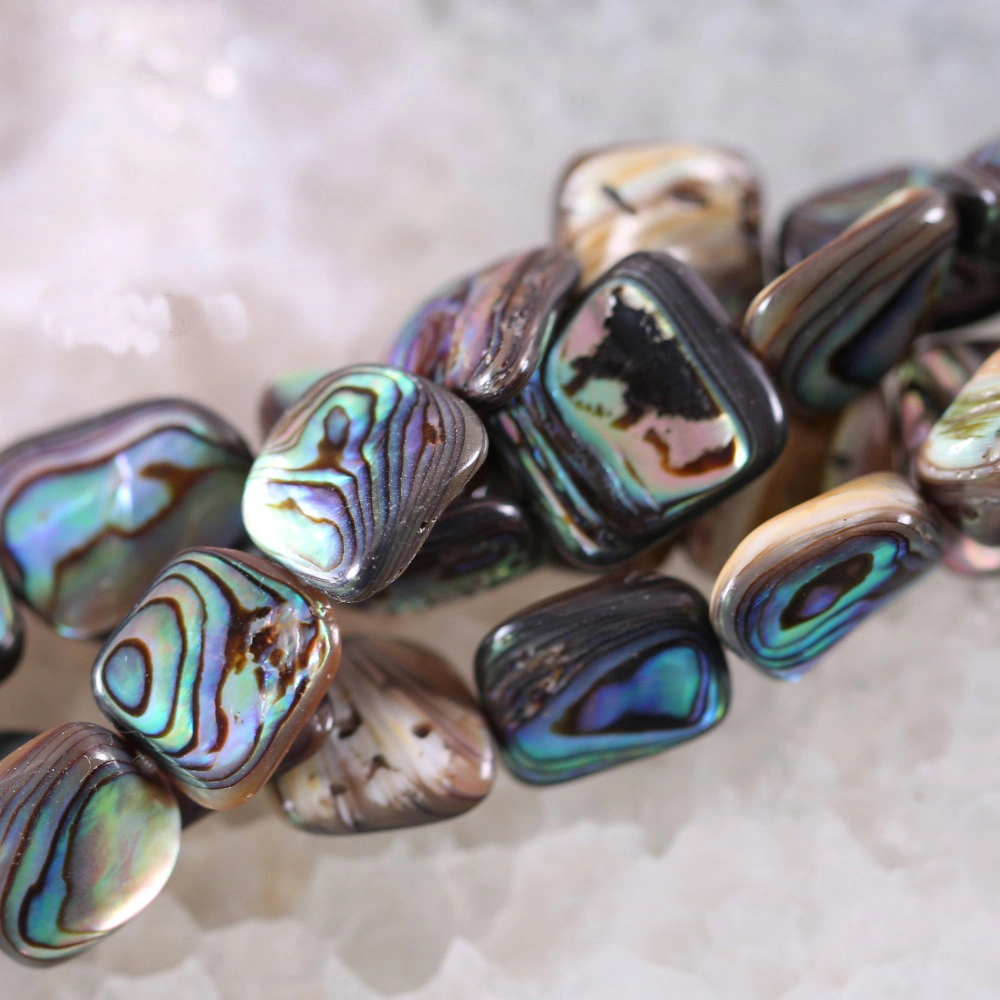 Fashion Jewelry Blue 7X17mm Natural New Zealand Abalone Shell Loose Bead Strand for Jewelry Making