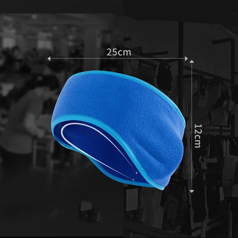 Thermal Fleece Ear Warmers Headband Ear Muffs Winter Sweatbands, Fleece Headband for Adults Men and Women, Winter Gym Sport Headbands Esg13315