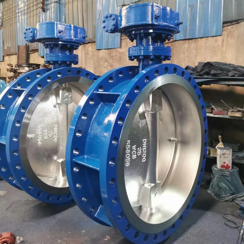 Eccentric Butterfly Valve Butterfly En593 DN350 Pn10 Narrow Body Certificated Double Eccentric