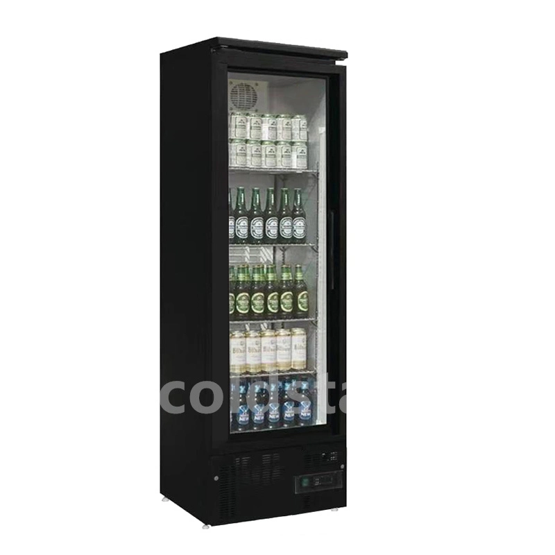 1/2door barra de soporte refrigerador vertical Display refrigerador para cerveza Beba frío