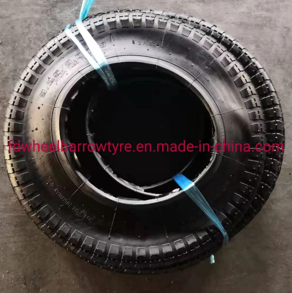 3.50-8 Wheel Rubber Tire for Wheel Barrow to Brazil