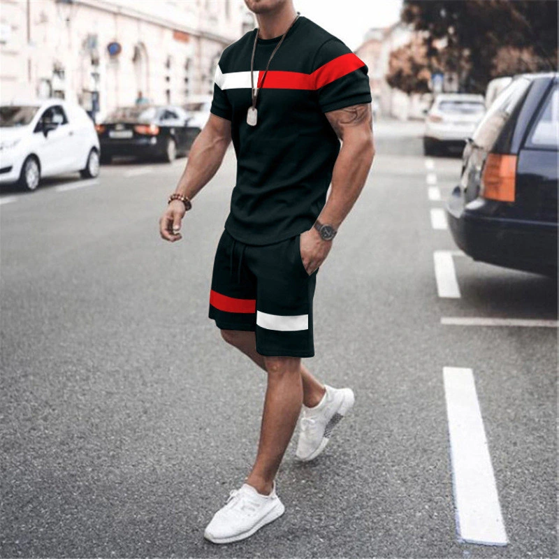 Conjunto de los Hombres sudadera con marca de pantalones de chándal Mens Sportswear hombre 2pcs