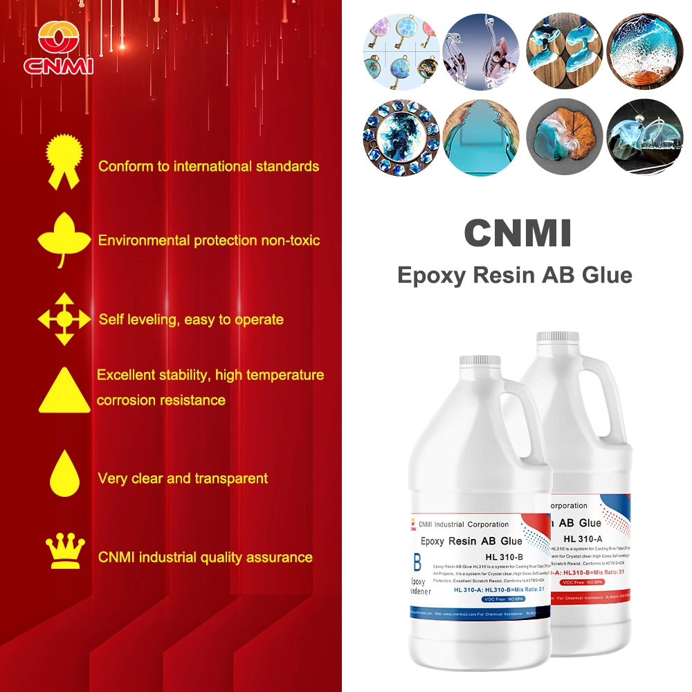 CNMI Marine Epoxy Resin Kit | Fast Set Clear Epoxy Resin | Bar Top, Countertop, Table Top Epoxy Resin | 2-Part 32oz Combined Casting Resin Epoxy Kit