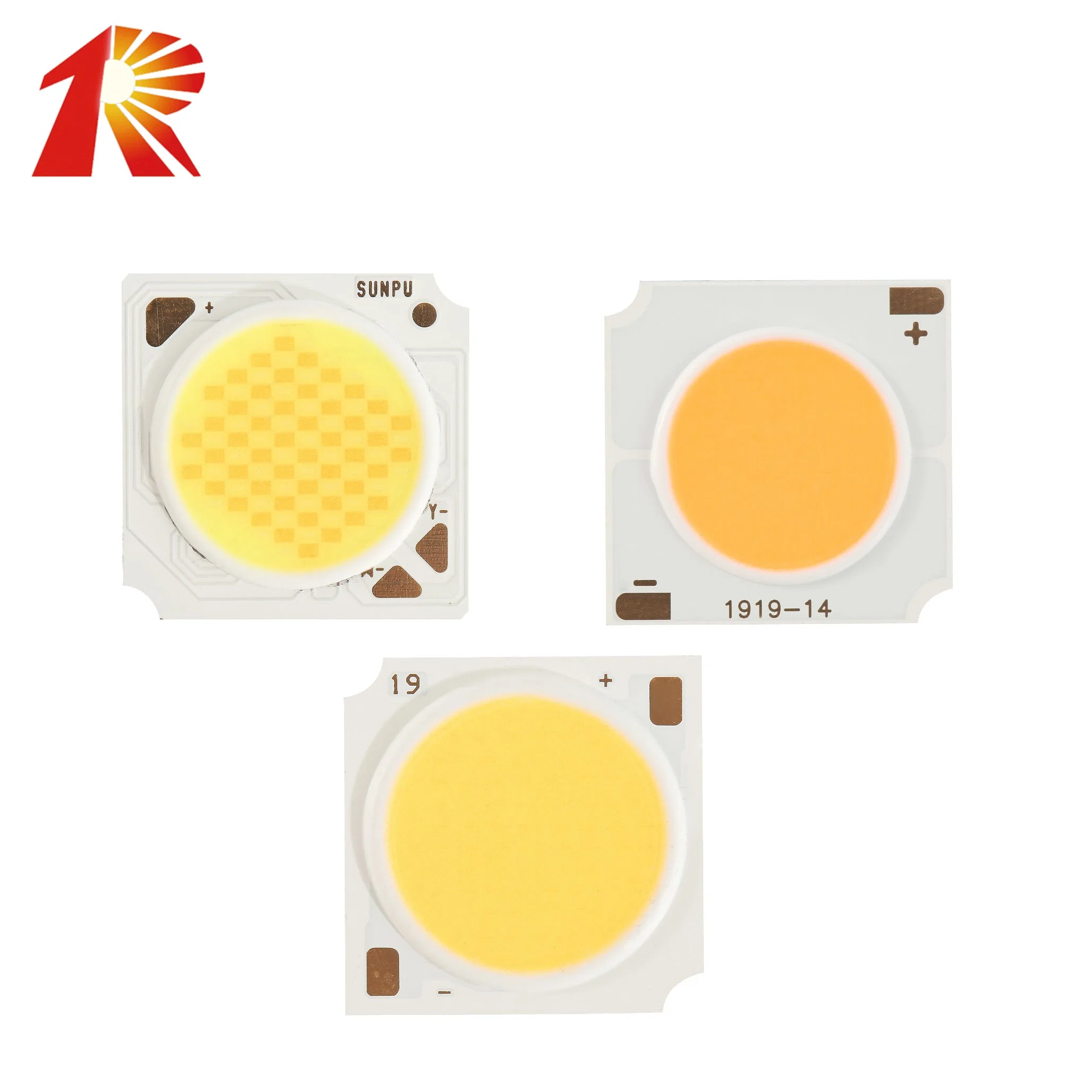 High Power 12W 20W 30W 36W 50W 19*19mm Warm White COB LED Chip LED Diode