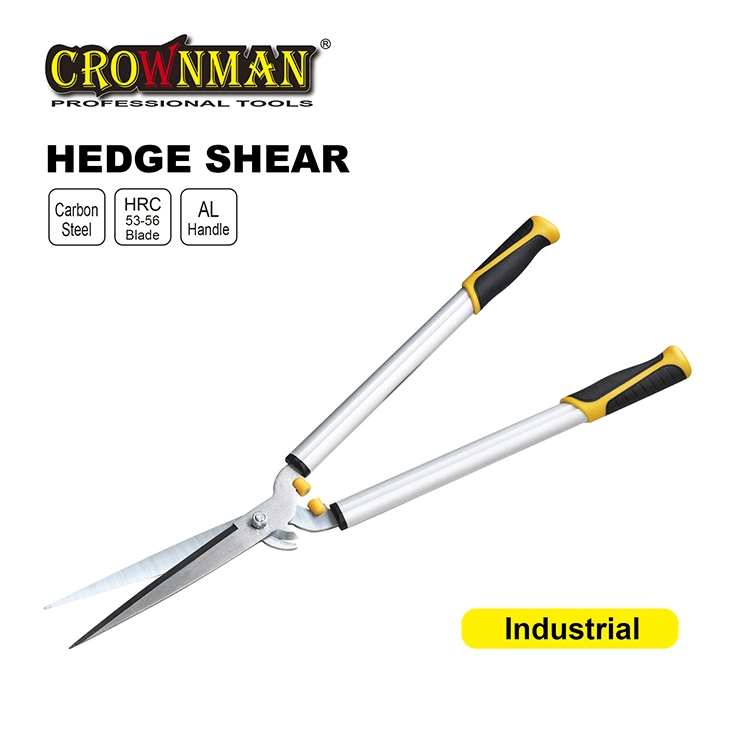 Crownman Industrial Grade Hand Tools, Garden Tools, Hardware, Heavy Duty Hand Using Aluminium Hedge Shear for Trimming Borders Hedge Pruning Shear