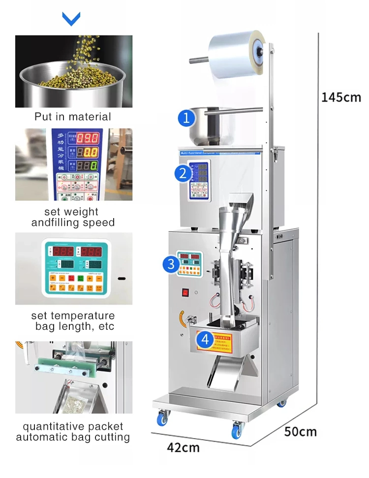 Máquina de embalaje sistema inteligente de control de fácil para el té en polvo/Snack/tuerca