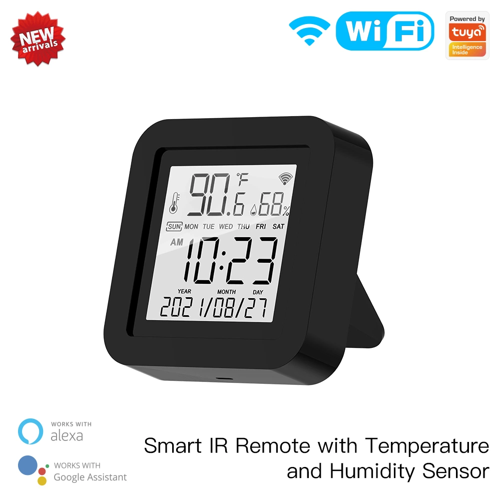 Smart IR Remote with Temperature and Humidity Sensor for Air Conditioner TV AC Works with Alexa, Google Home