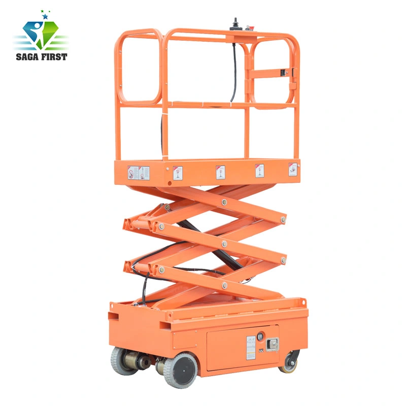 3m or 4m Small Indoor Semi Electric Mobile Scissor Lift