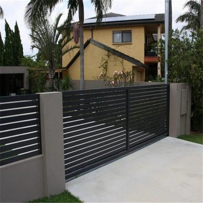 Finca de la privacidad de aluminio Portones eléctricos automáticos Puertas de entrada en voladizo de Slide Gate