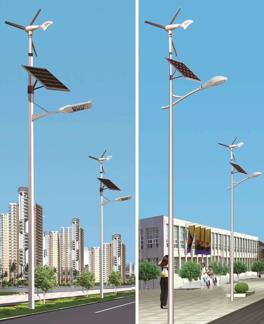 Hochwertige neue Energie Solar Wind Hybrid Street Light LED Straßenbeleuchtung