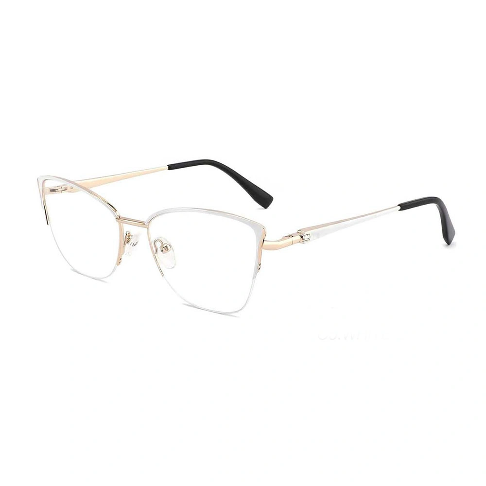 Gd Cat Eye Europe Design Femmes Montures de Lunettes en Métal Lunettes Optiques