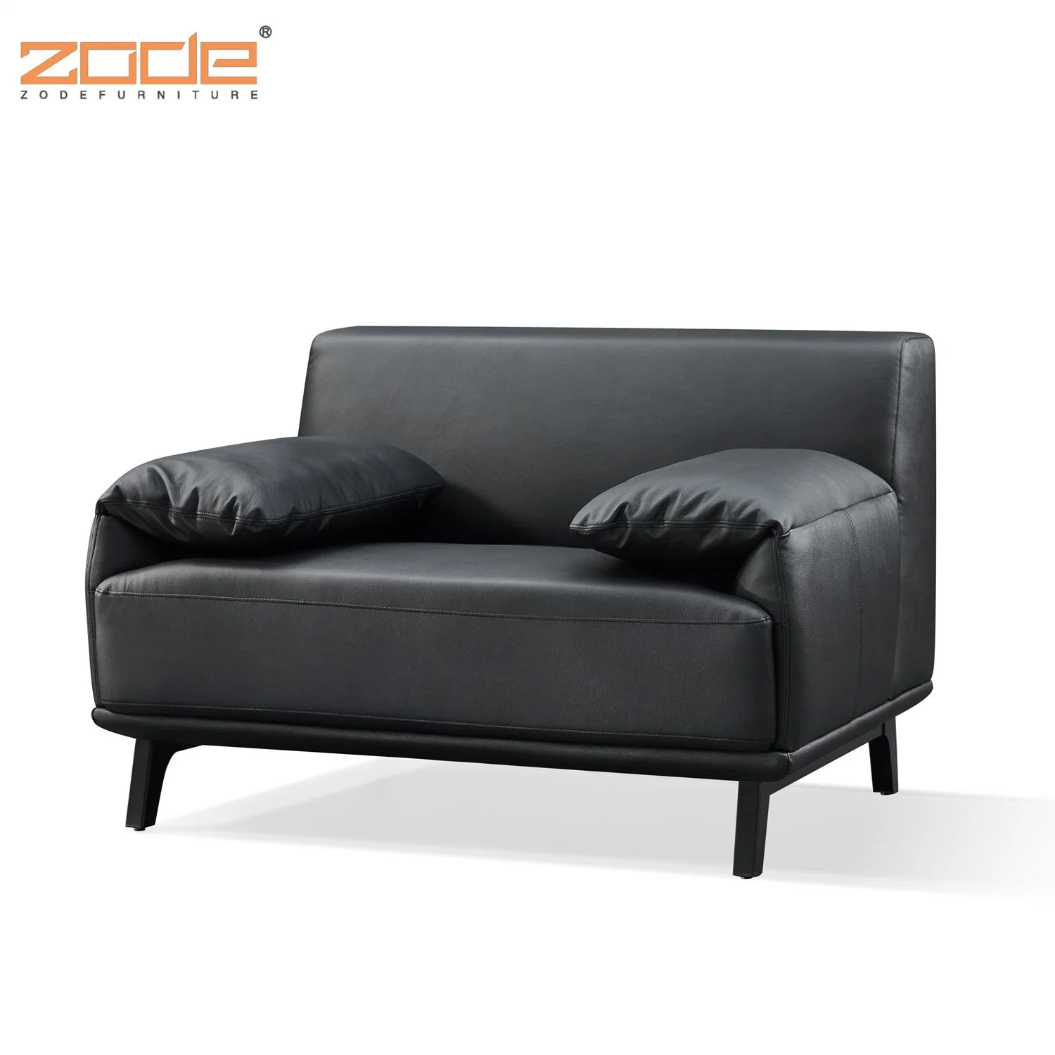 Zode Living Room Furniture Faux Leather Tufted Kid Armrest Living Room Sofa Set