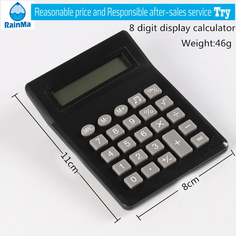 Calculatrice électronique mini à affichage 8 chiffres très demandée pour les étudiants, cadeau d'étude.