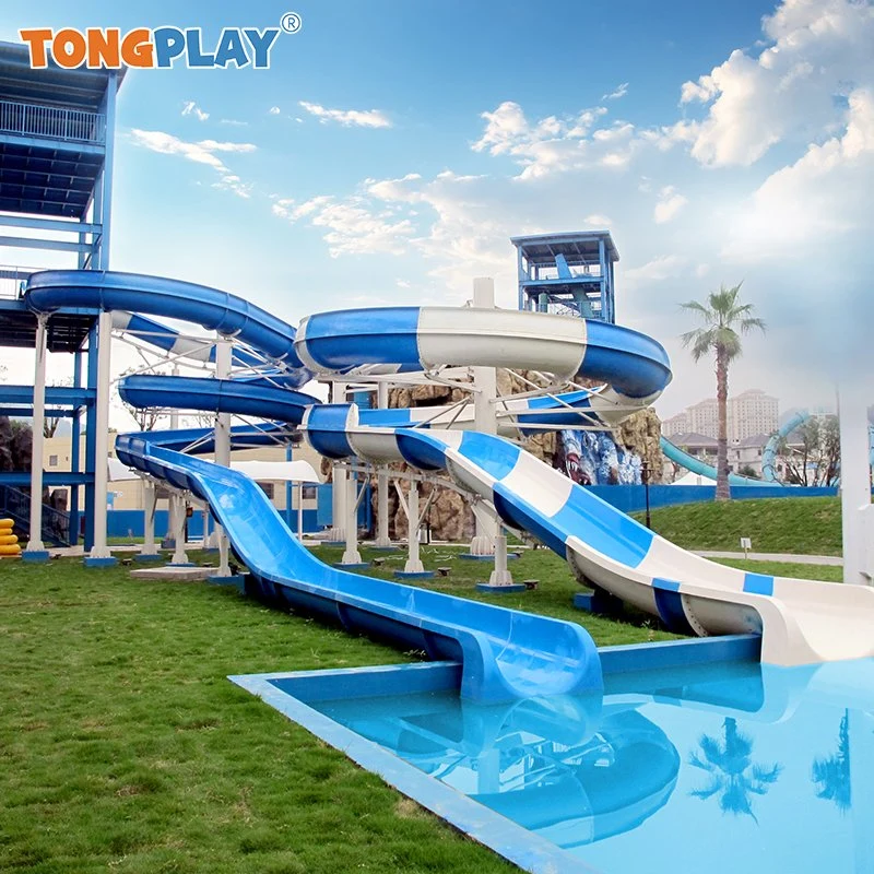 Aqua Splash Park equipos de vidrio de fibra tubos de agua de tobogán de agua Juego de agua Atracciones