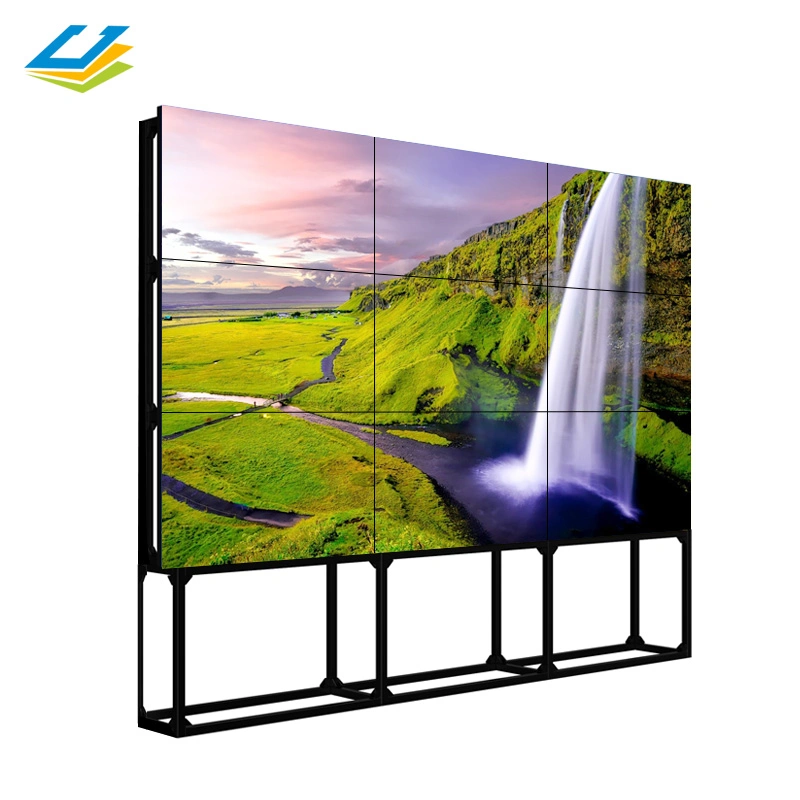 Floor Standing Splicing Advertising Screen 55 Inch 4K 3X3 LCD Video Wall