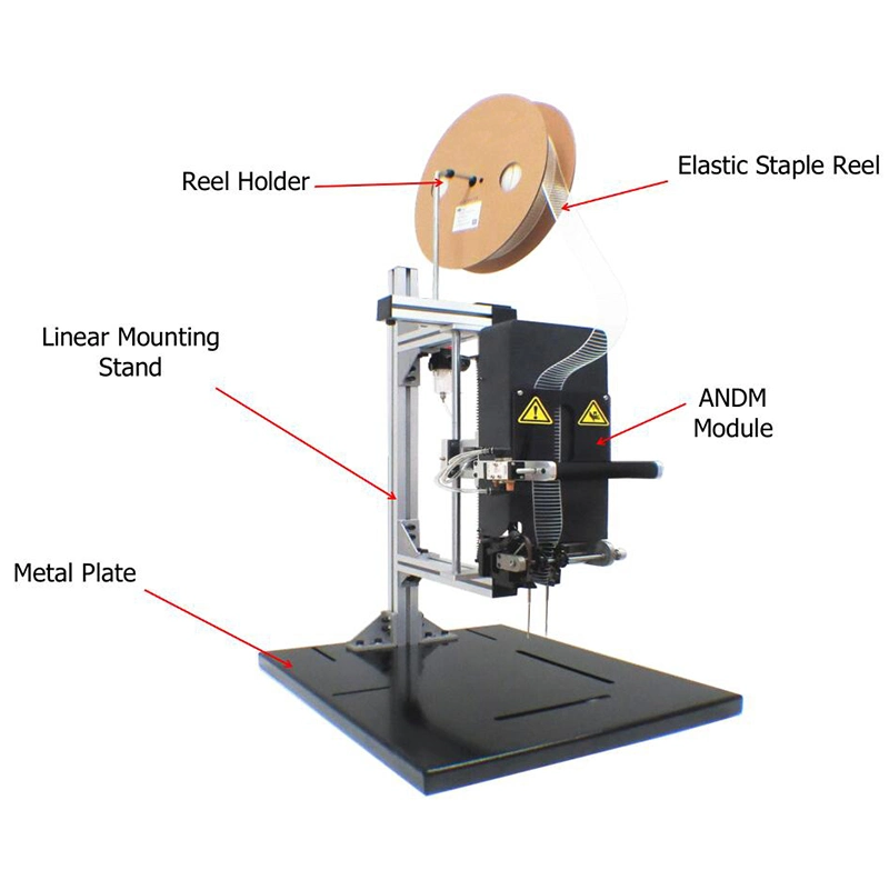 La distancia de aguja ajustable neumática máquina sujetador de grapas grapas de plástico de la máquina la máquina