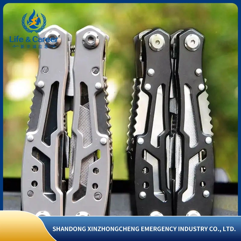 11 en 1 Multitool Cuchillo plegable pinzas de camping al aire libre marcha de la supervivencia de la herramienta de múltiples multifuncional de cuchillas alicates