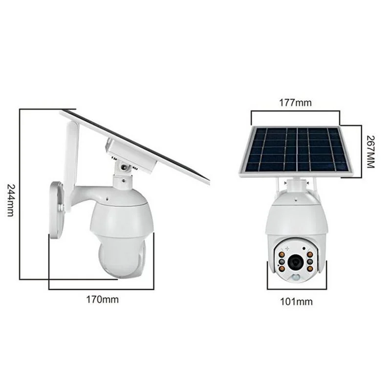 Solar Camera 4G Remote Monitoring Full-Color Night Vision Wireless Camera