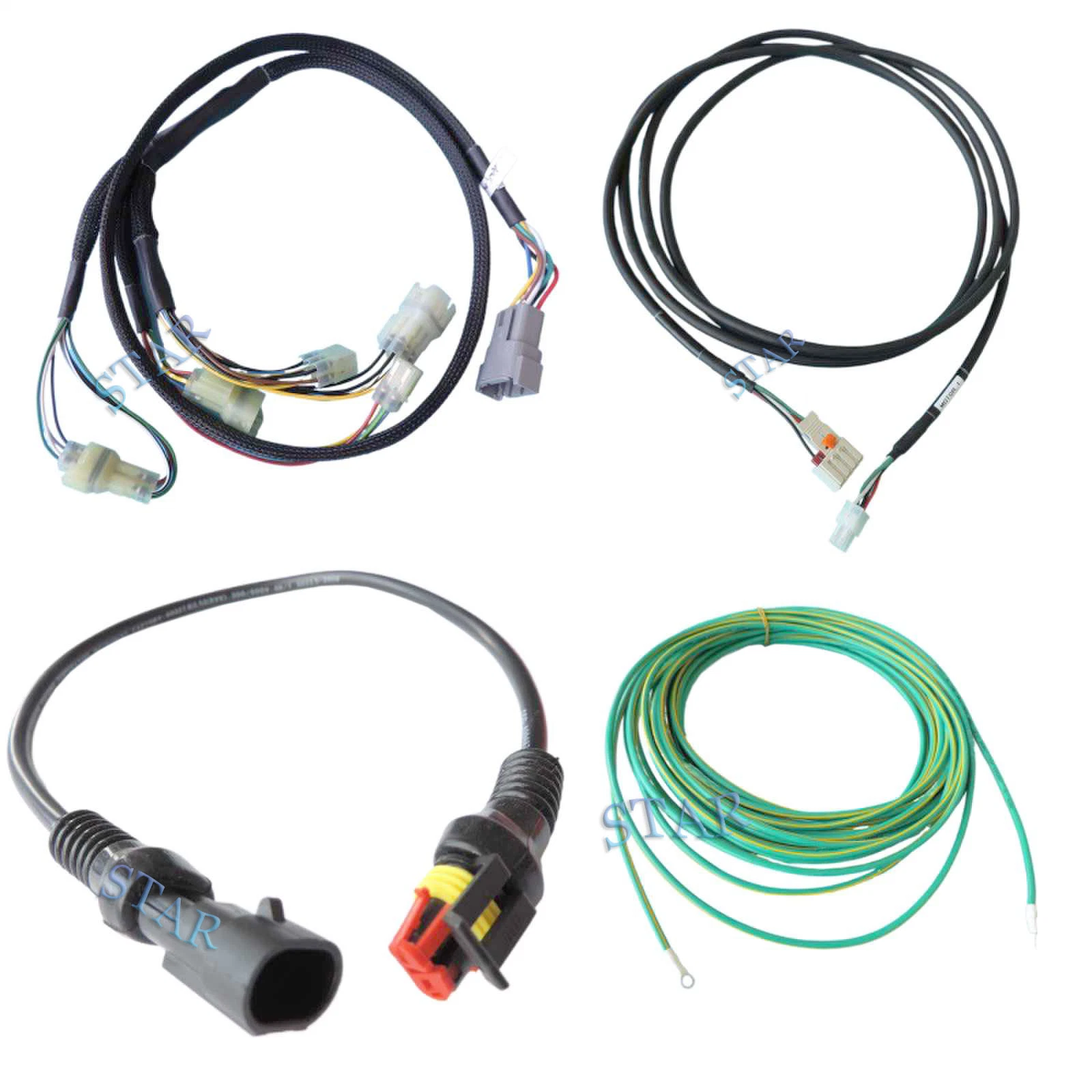 Customized Electric Cable Assembly Motor Wiring Harness Car Auto Engine Wire Harness Terminal Fuel Injector Cable Assembly