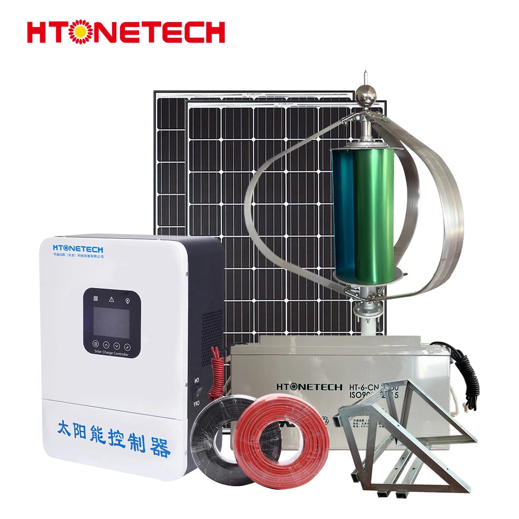 Htonetech Monocrystalline Solar Panels 70W Solar Energy System Power Station China Water Pumping System Using Wind Power with Grid Connected Wind Turbine