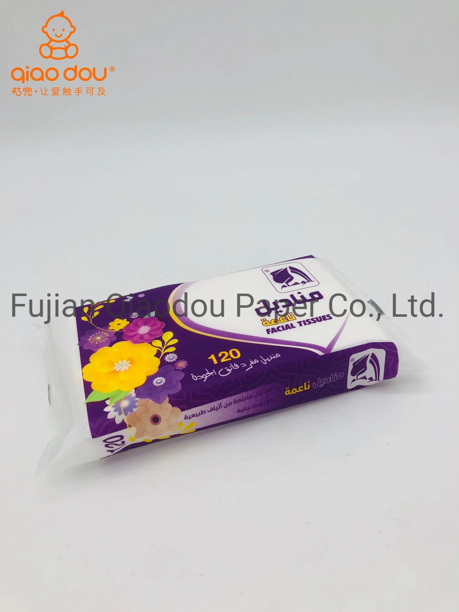 Qiaodou Virgin Wood Pulp High quality/High cost performance Big Discount Cheap Price Facial Paper Tissue