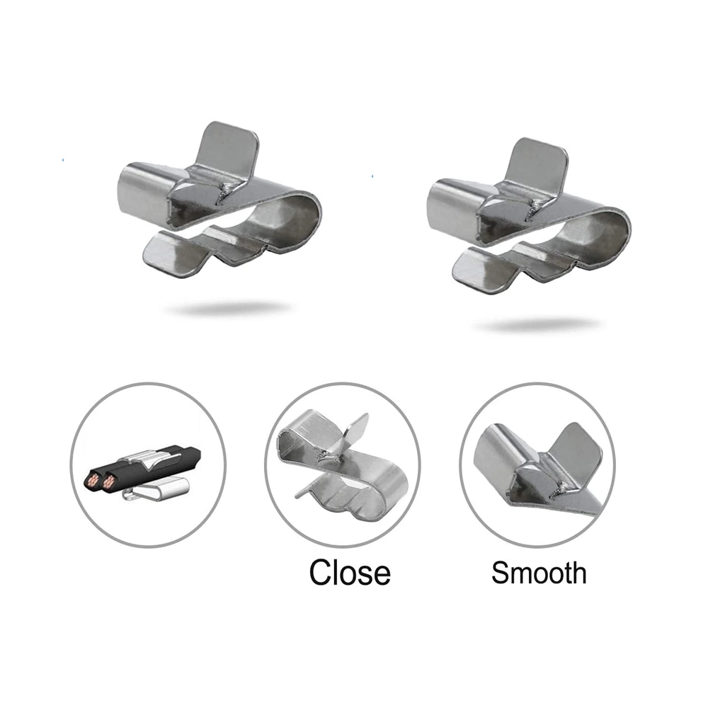 Kundenspezifische Stanz Edelstahl PV-Draht Solarpaneele Kabelclip Für Photovoltaikanlagen
