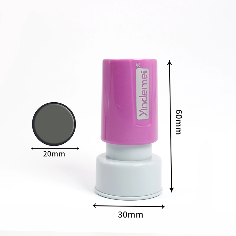 Customized Round Foam Pre-Inked Flash Stamp for Teacher or Rewards Kids Photosensitive Stamp Material and Cases