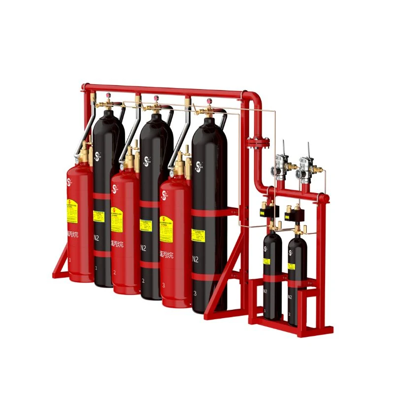 4.2MPa 120L Red FM-200 FM Fire Suppression Systems for Fire Fighting Equipment