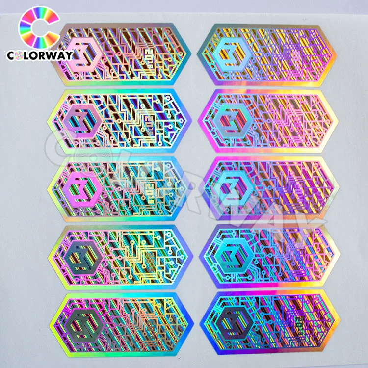 Waterproof Serial Number Qr Code Scratch off Printed Void Tamper Proof Silver Gold Adhesive Anti-Fake Anti-Counterfeiting Security Custom Hologram Sticker Label