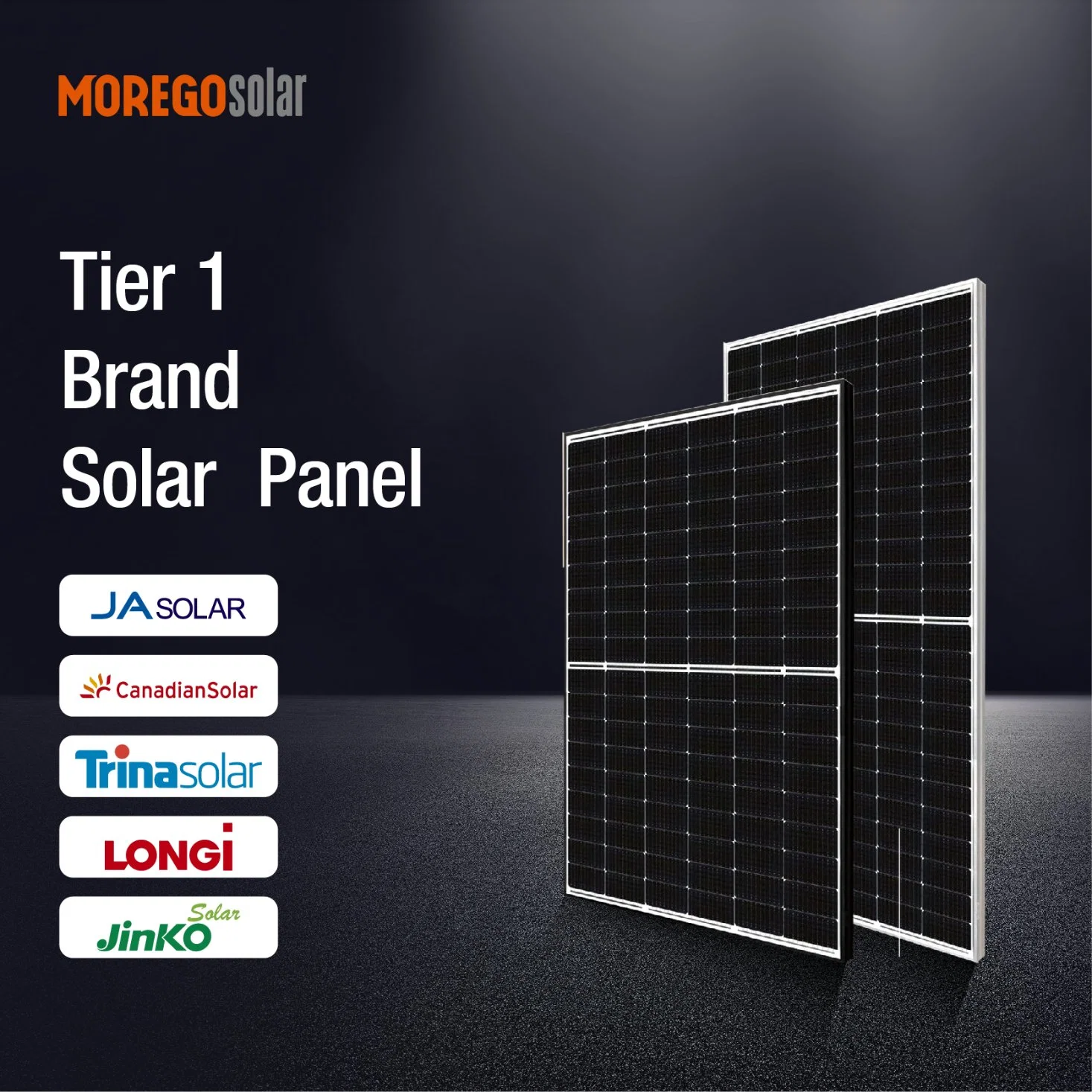 Moregosolar sur le système photovoltaïque connecté au réseau 10kw 20kw 50kw 100kw Solution de système d'énergie solaire.