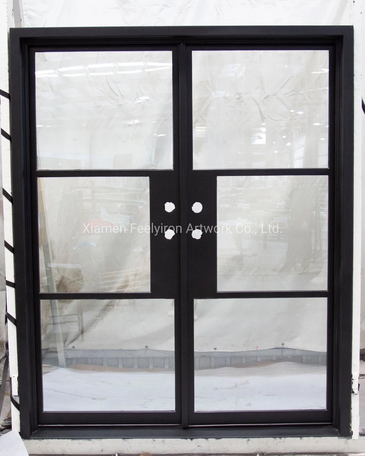 Wrought Iron and Steel Thermal Break Decorative Residential Interior Door