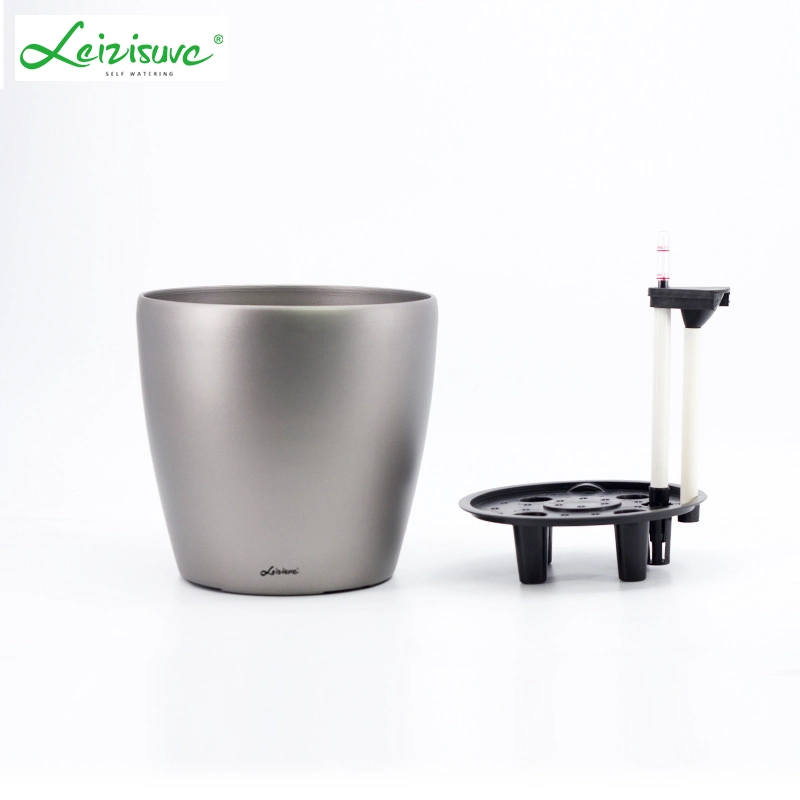 Wholesale/Supplier Garden Flower Pots Factory Directly Sale Garden Supplies Small Size Self-Watering Functions for Home Office (HG-0815-1)