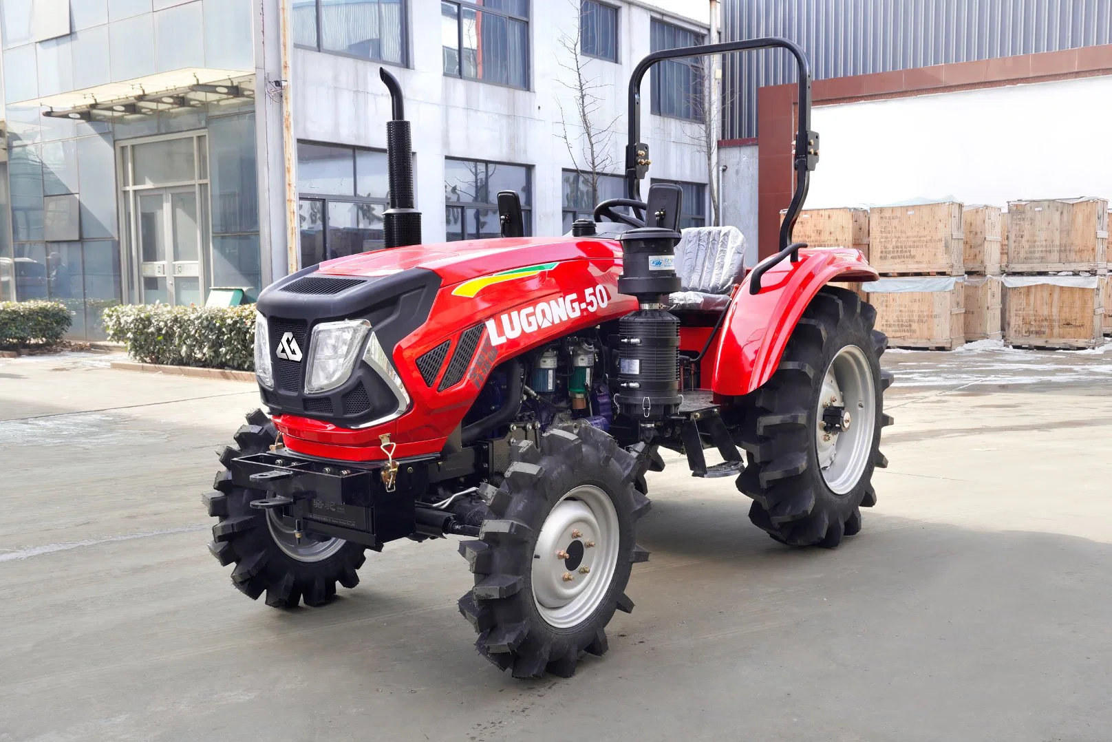 Niedriger Preis 4WD Lugong kompakte Power Tiller Walking Farm Mini Traktor mit CE Lt504-1
