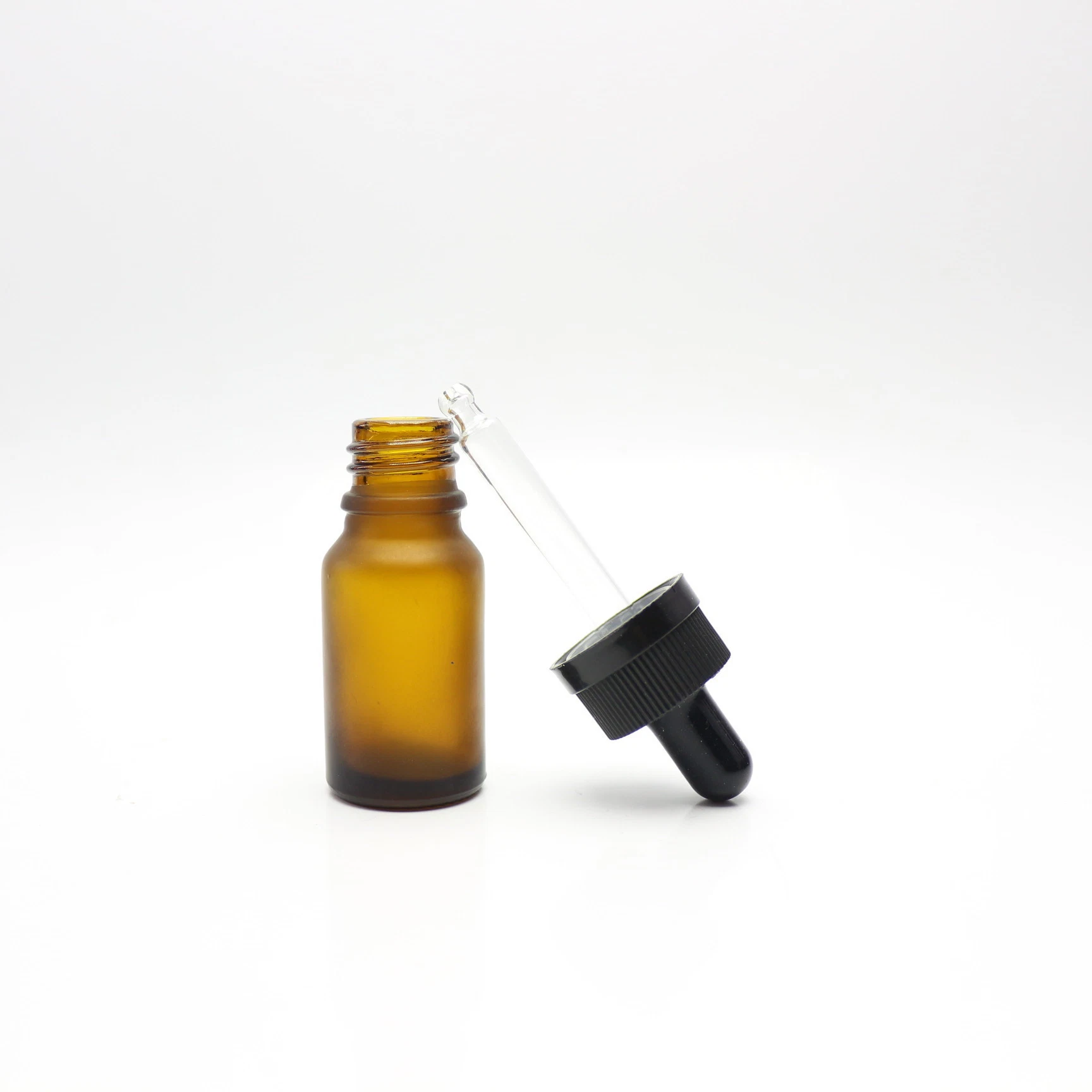 OEM Tawney Glass Travel Cosmetic Essential Oil Dropper Bottle