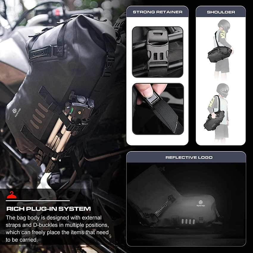 Waterproof Motorcycle Saddlebags Cycling Side Saddlebags Pannier Bag