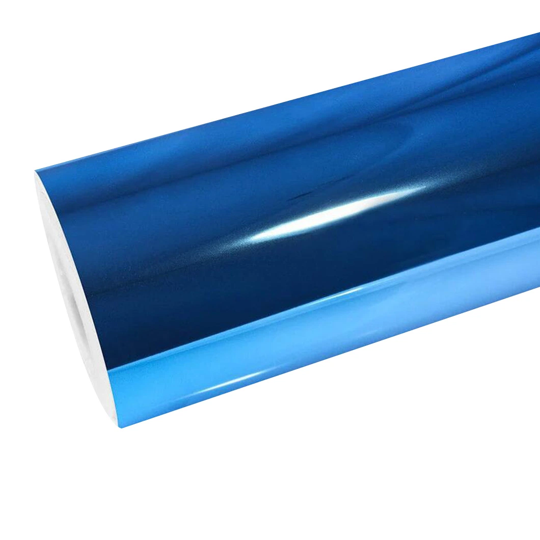 Self-Adhesive Light Blue Auto Wrap Vinyl Sticker Pet PVC Car Vinyl Wrapping Film 1.52m*18m