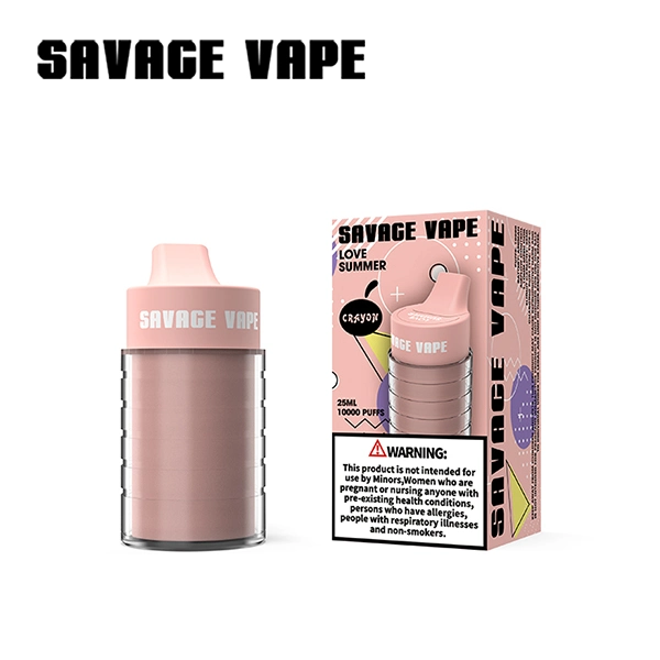 Novo e cigarro descartáveis 10K borlas para Savage Vape Crayon Vape Pen