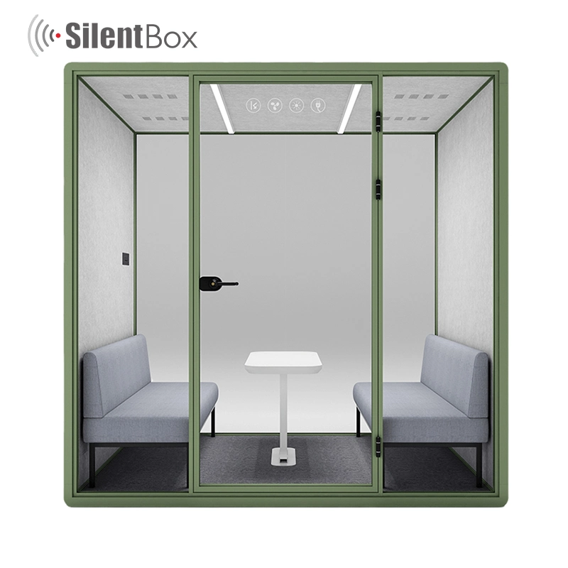 High quality/High cost performance Soundproof Booth Music Recording for Piano Training Mobile Soundproof 4 Person Office Pod Voice Recording Booth