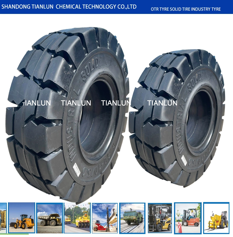 14*4 1/2*8 15*5*11 1/4 Press-on Solid Tires Forklift Truck Tires, Lifting Equipment Tires Used in Airports, Coal Mines, Construction Sites, Industrial Tyres