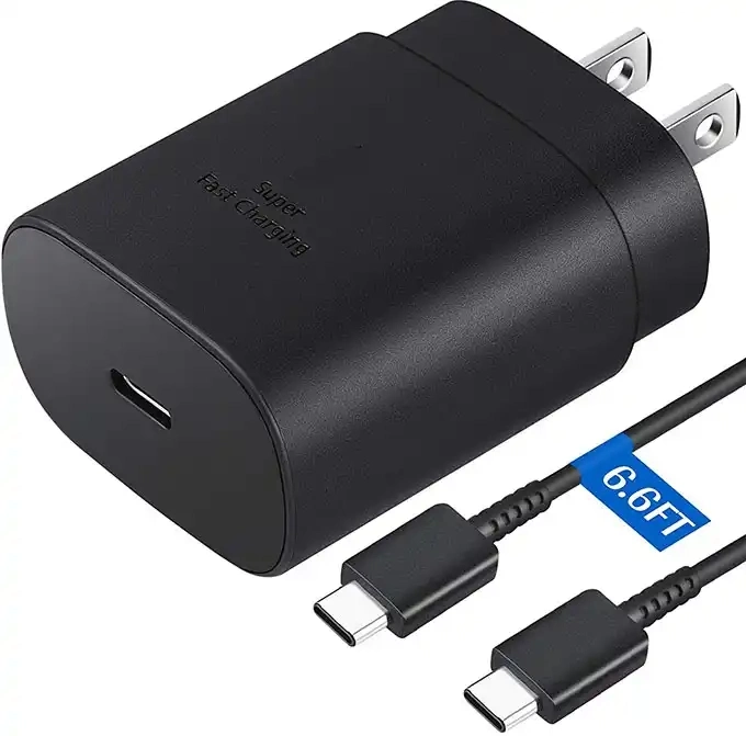 Adaptateur de type C, chargement rapide PD 25 W, type super rapide 45 W. C Chargers pour Sam Sung S21 plus S22 Ta800 Ta845 Adaptateur secteur USB-C.