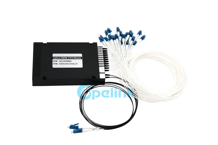 Boîtier ABS Pigtail de haute qualité Opelink/OEM LC/PC 9 canaux DWDM optique Module