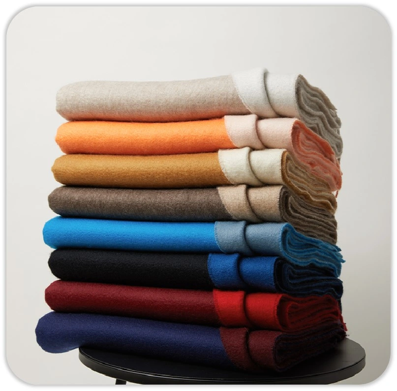 Cashmere Scarf Series Double Sided Plain Blanket Shawl