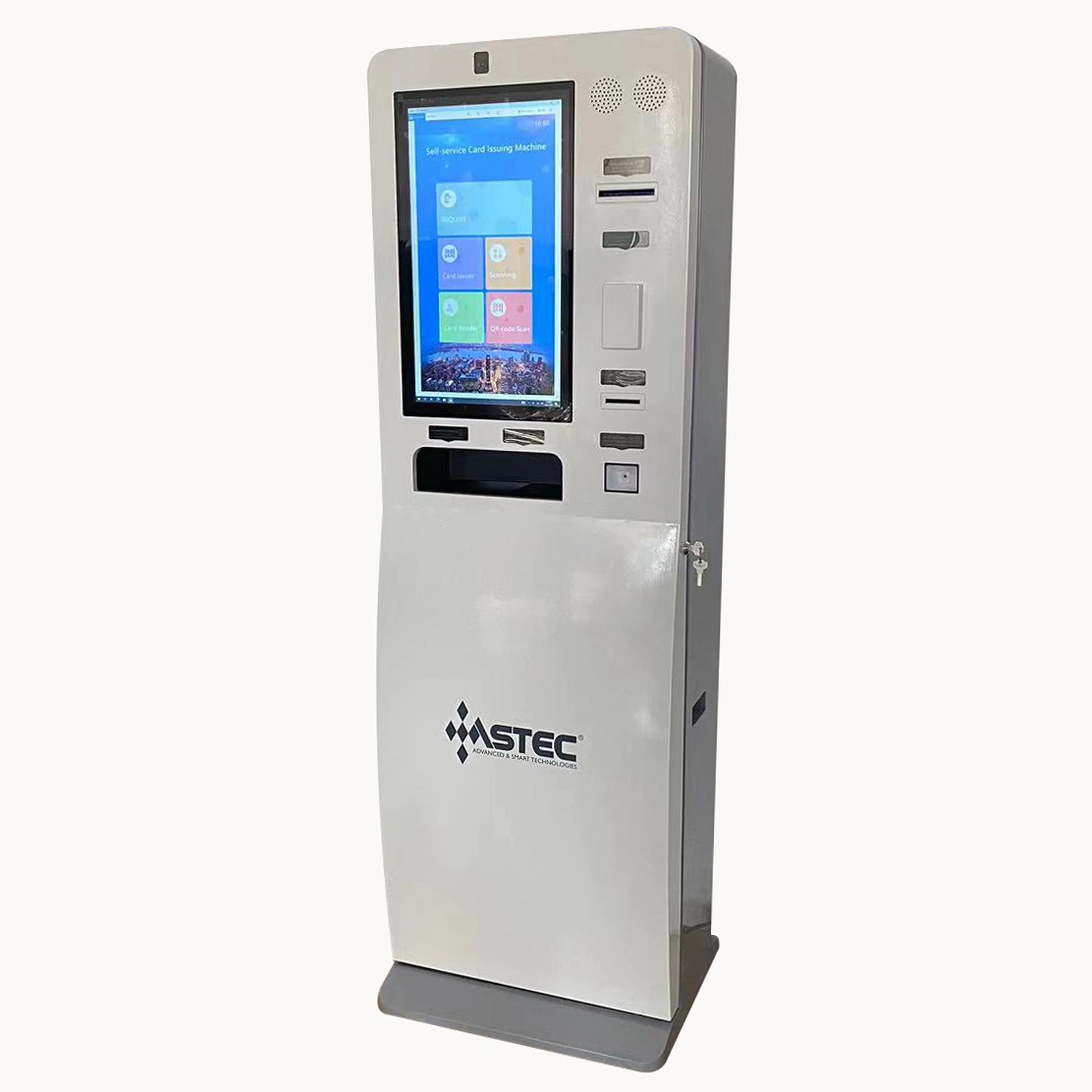 Self-Service SIM Card Dispensing Vending Payment Kiosk with Card Reader 80mm Thermial Printer and Card Dispenser