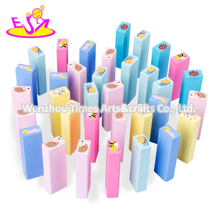 2020 Customize Mini Wooden Nesting and Stacking Blocks for Kids W13D240