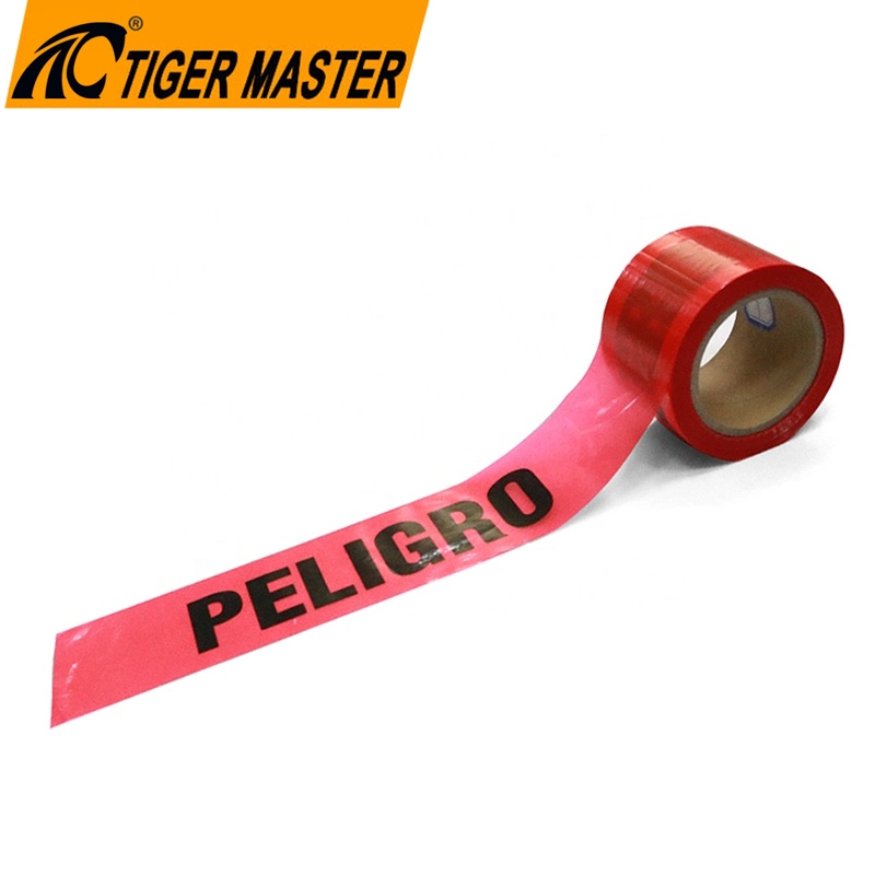 Custom Printed Red PE Materials Construction Site Safety Warning Caution Tape