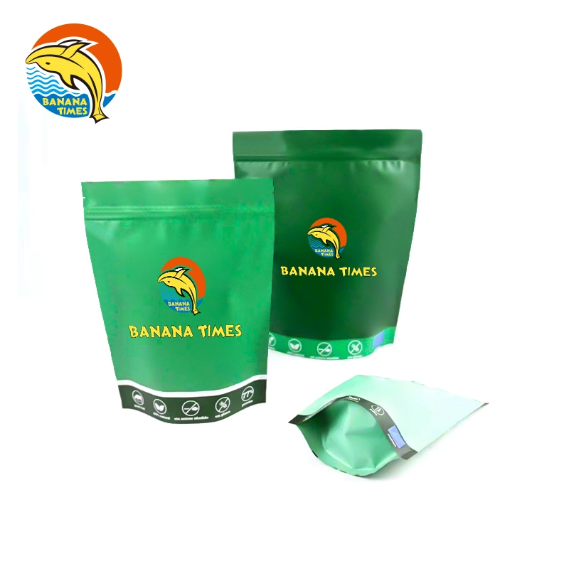 Matte Aluminum Foil Customized Logo Standing Food Packaging Mylar Bags with Zipper