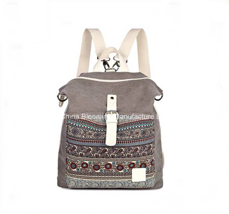 Distributor Girl Fashion Leisure Canvas Backpack Book School Bag